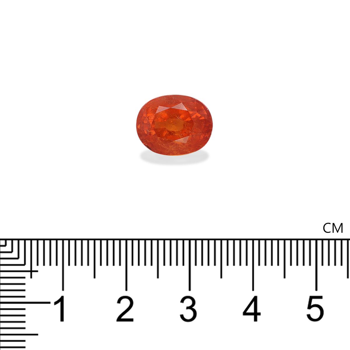 orange spessartite garnet, 10.43ct oval cut — view 4