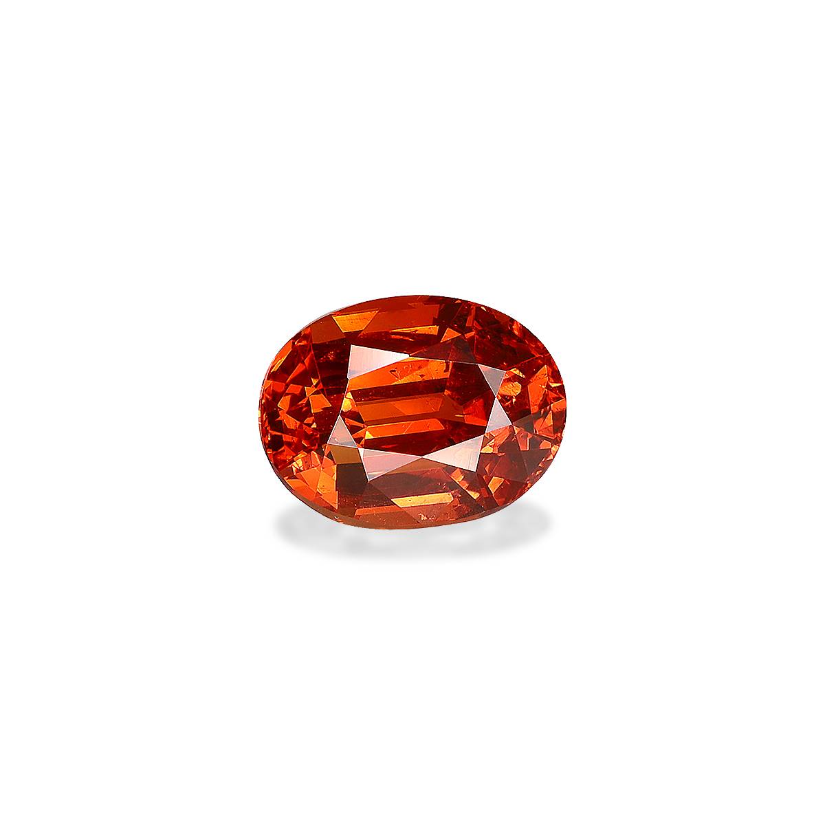orange spessartite garnet, 2.31ct oval cut — view 3