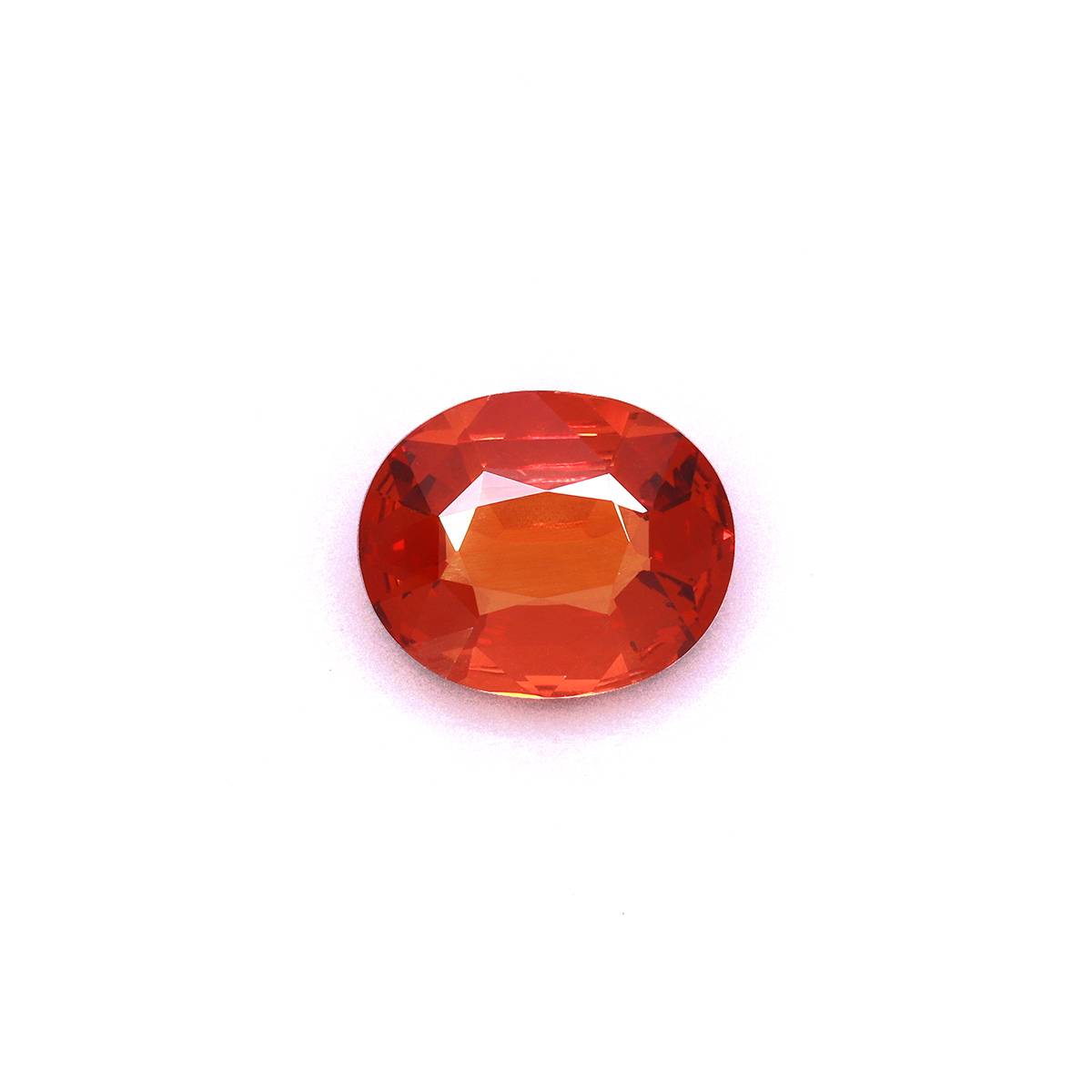 orange spessartite garnet, 3.23ct oval cut — main view