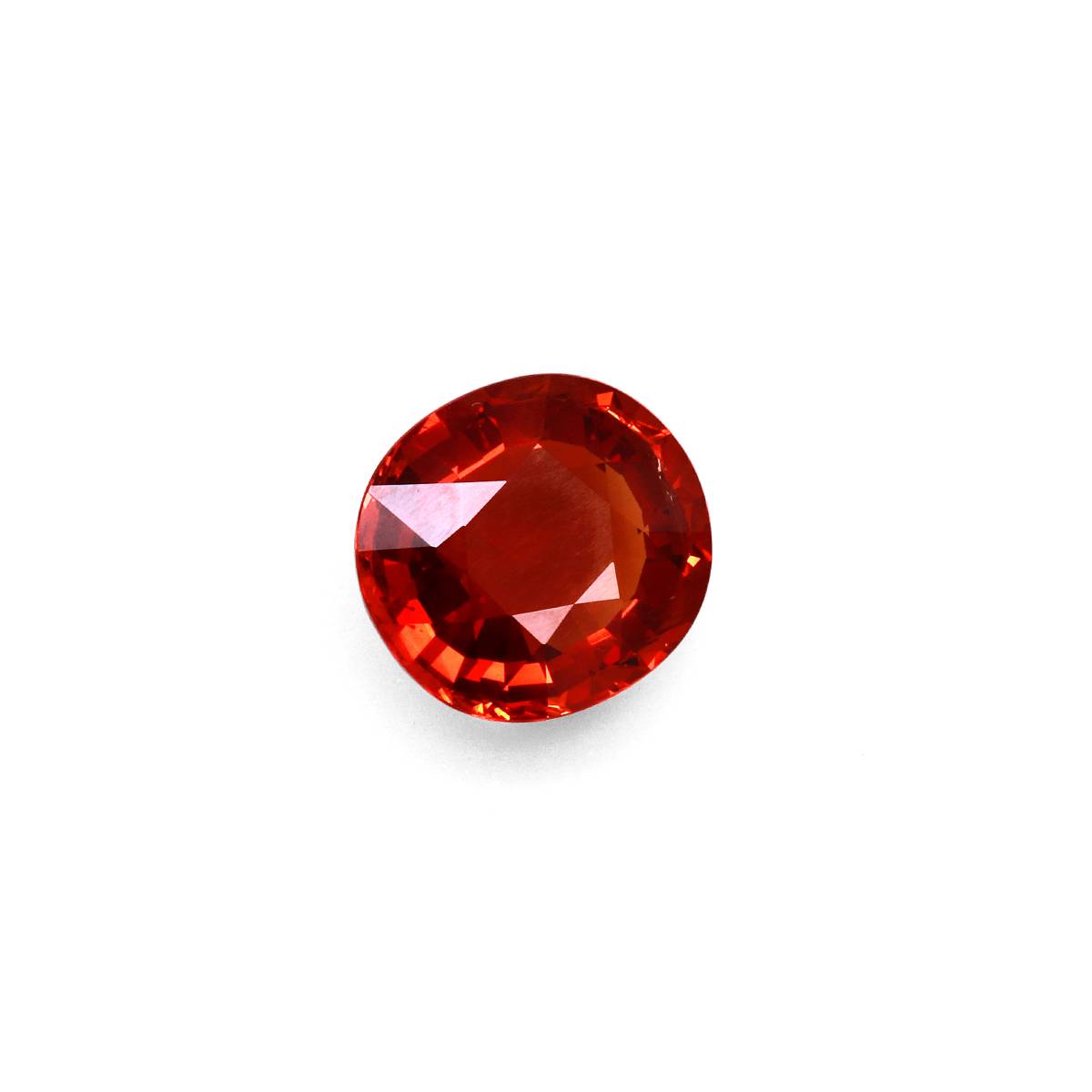 orange spessartite garnet, 5.91ct oval cut — view 3
