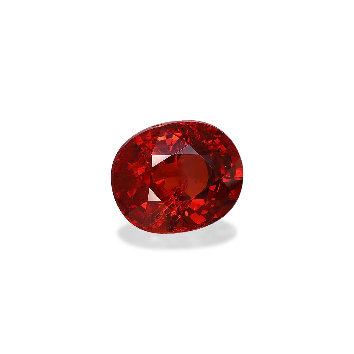 red spessartite garnet, 9.91ct oval cut — view 3