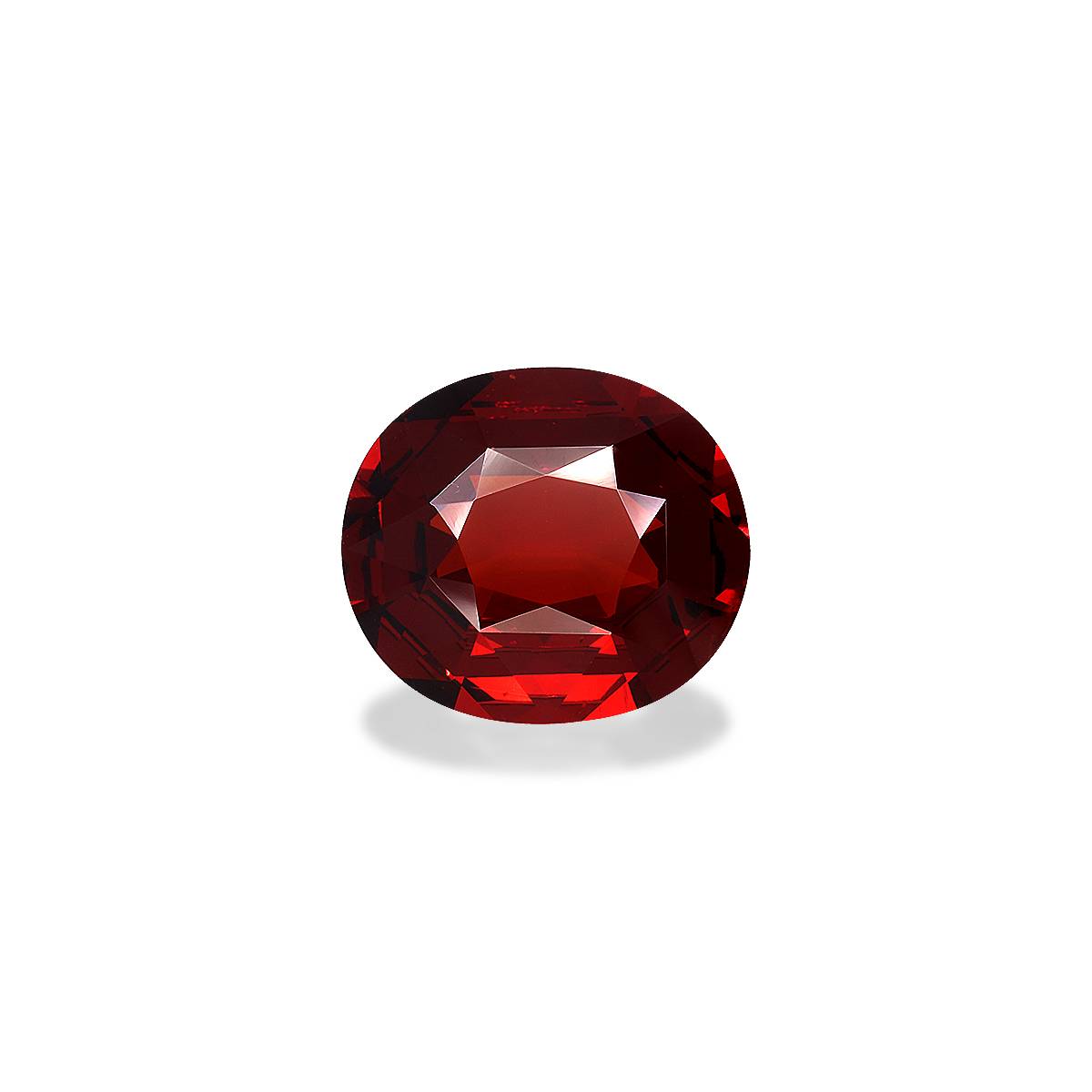 red spessartite garnet, 9.65ct oval cut — main view