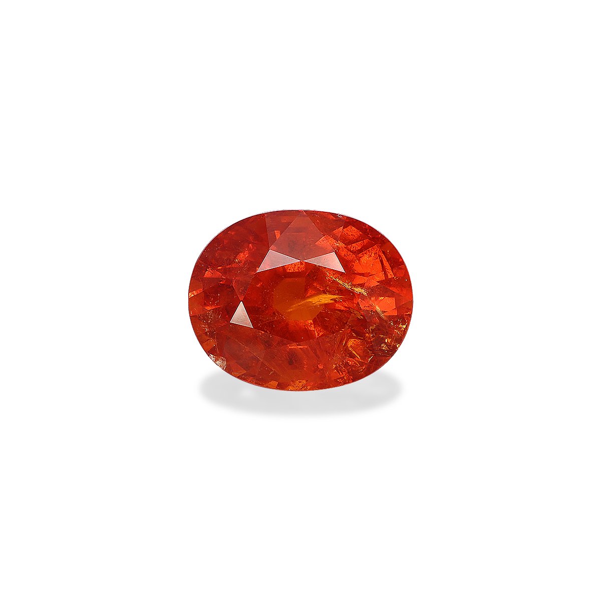 orange spessartite garnet, 20.38ct oval cut — main view