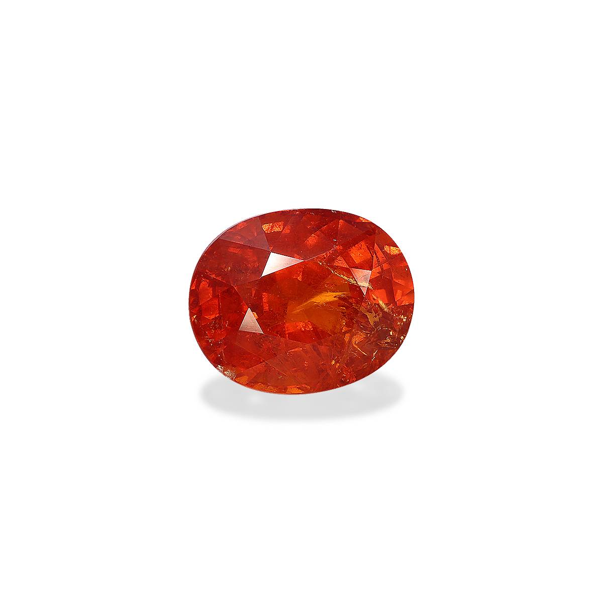 orange spessartite garnet, 20.38ct oval cut — view 3
