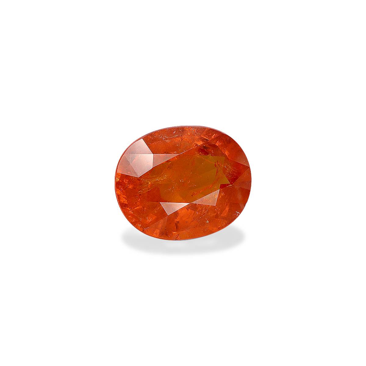 orange spessartite garnet, 22.62ct oval cut — view 3