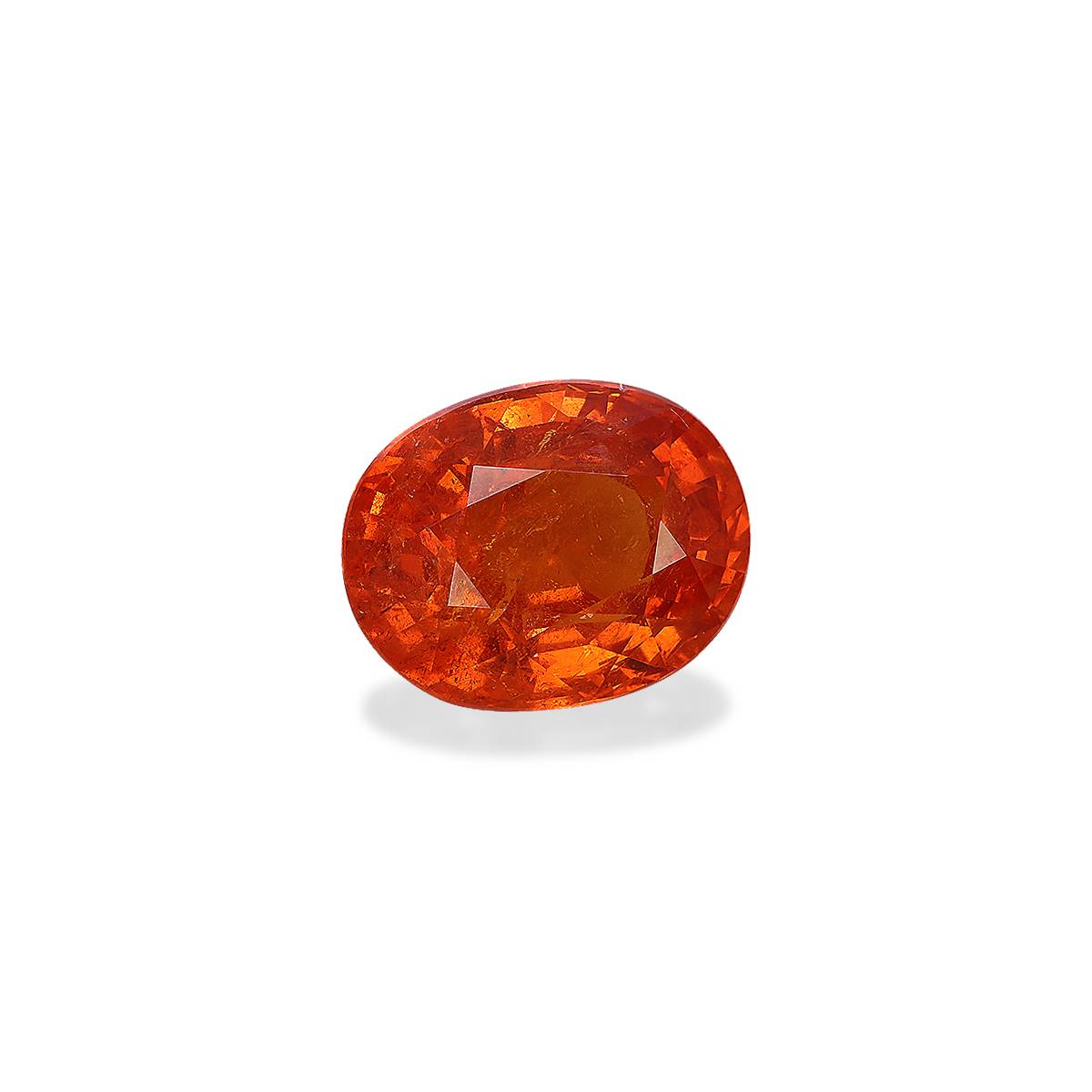 orange spessartite garnet, 23.52ct oval cut — view 3
