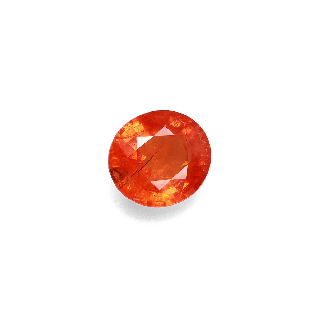 orange spessartite garnet, 11.16ct oval cut — view 3