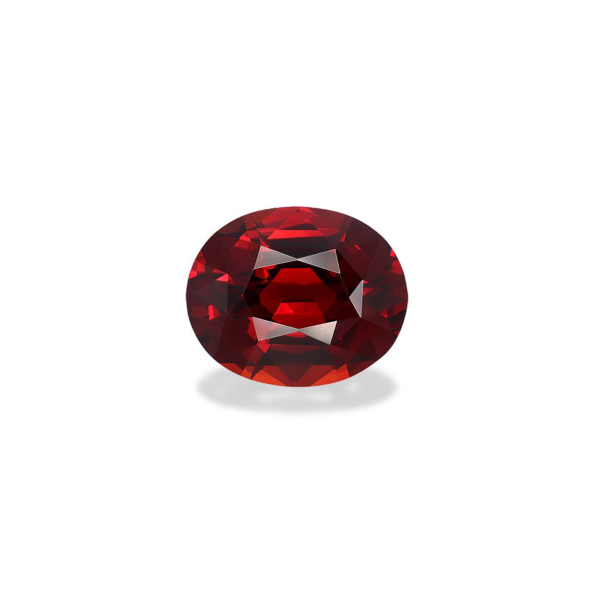 red spessartite garnet, 9.5ct oval cut — main view