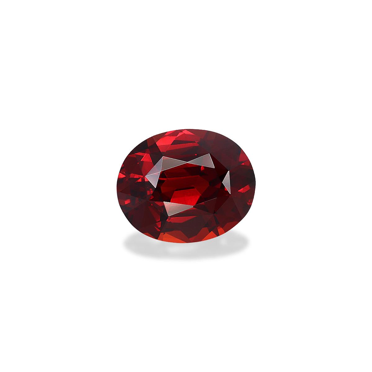 red spessartite garnet, 9.5ct oval cut — view 3