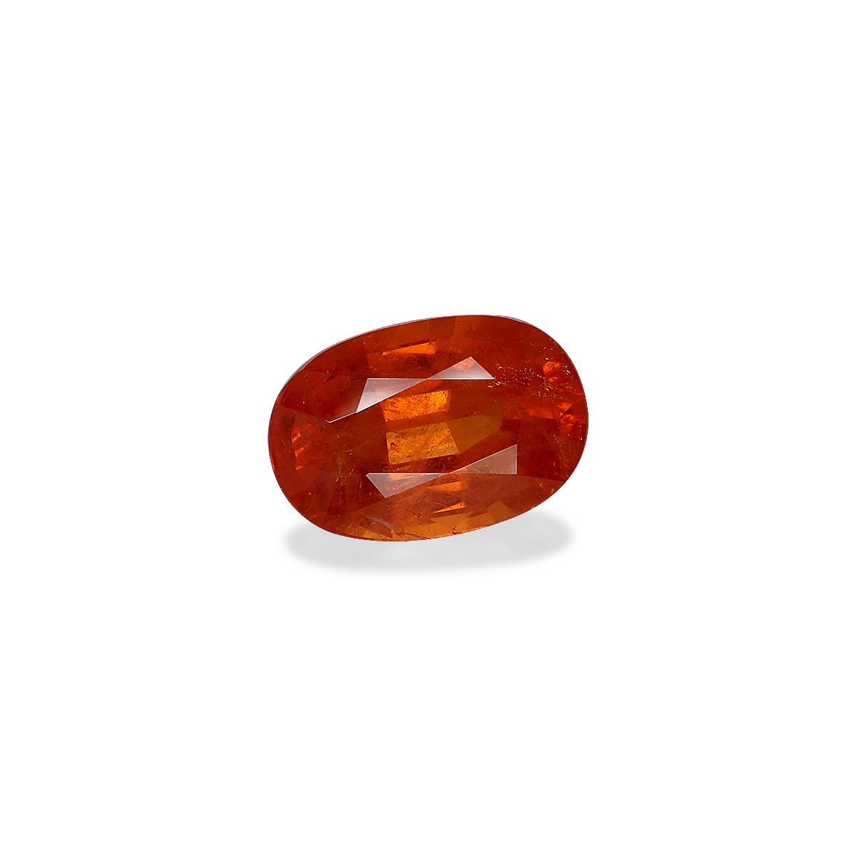 mandarin orange spessartite garnet, 10.96ct oval cut — view 3