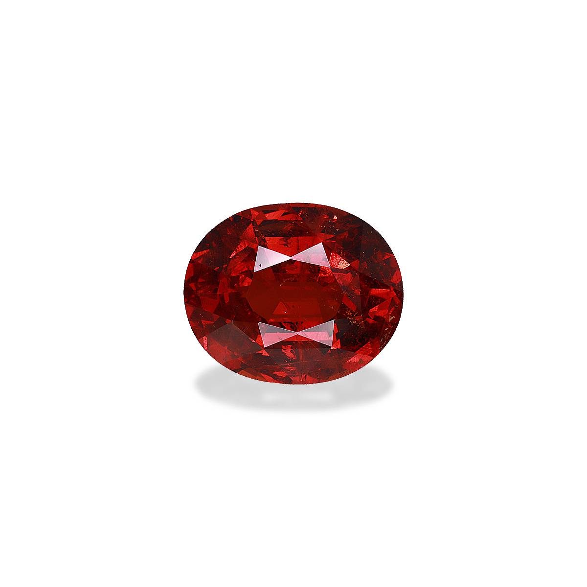 red spessartite garnet, 16.14ct oval cut — main view