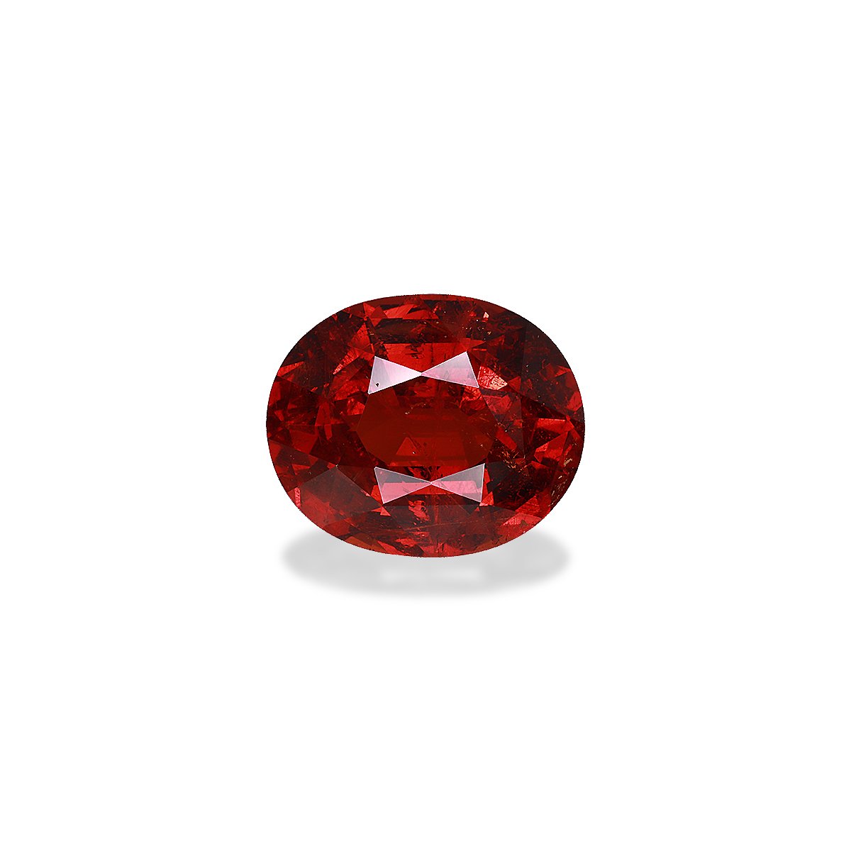 red spessartite garnet, 16.14ct oval cut — main view