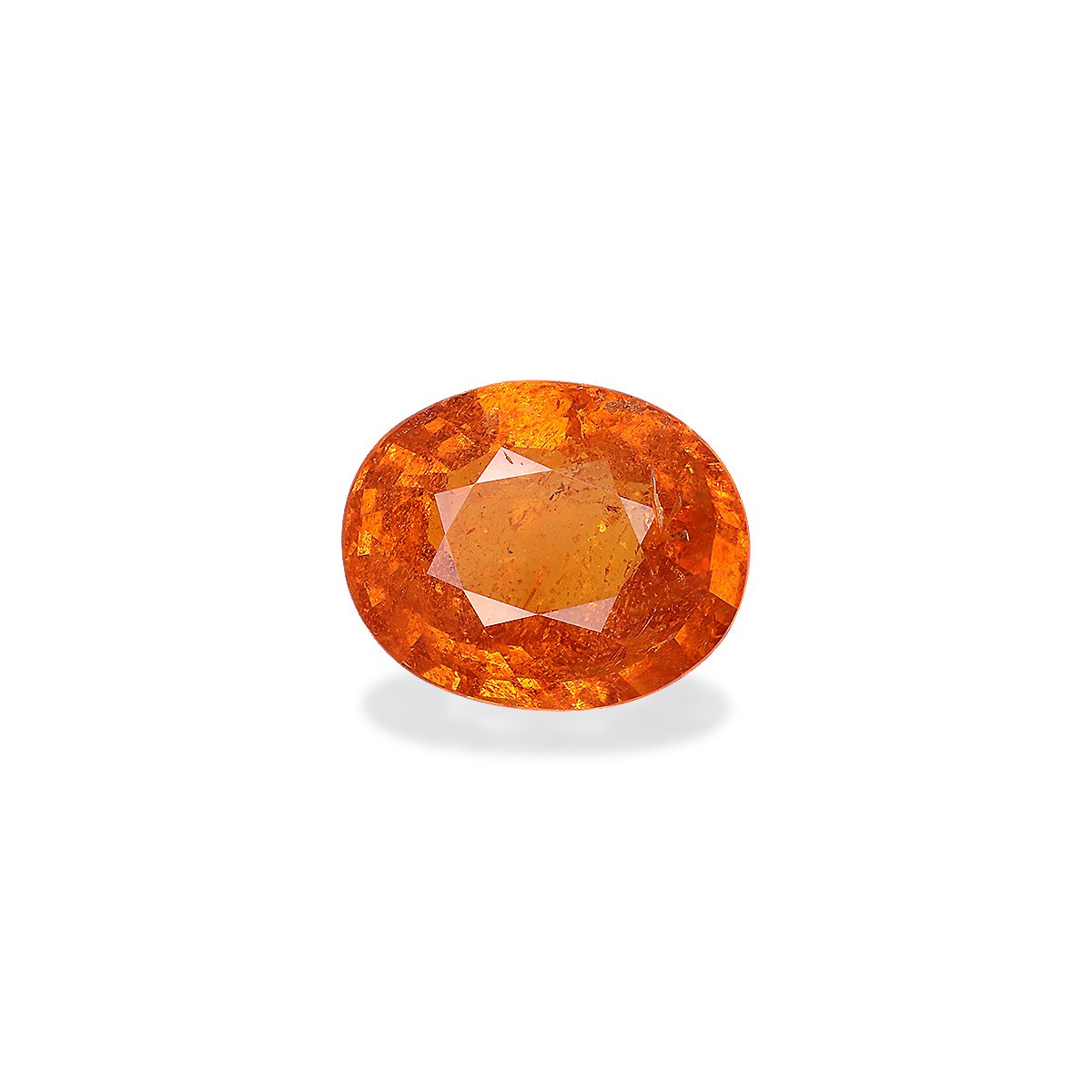 orange spessartite garnet, 16.42ct oval cut — main view