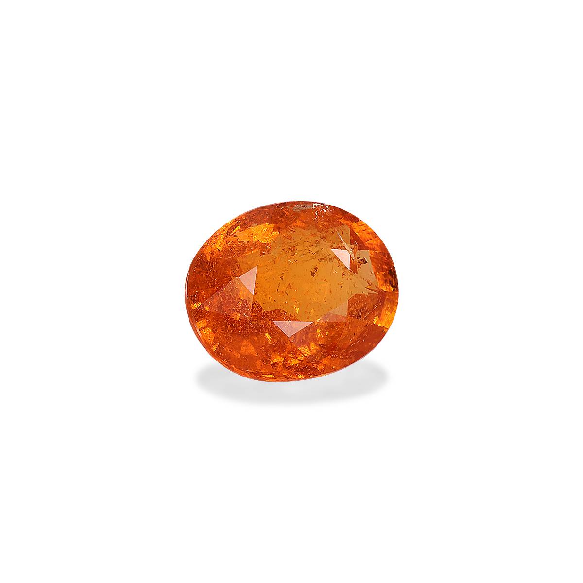orange spessartite garnet, 16.42ct oval cut — view 3