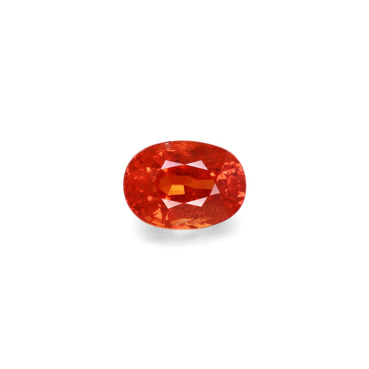 orange spessartite garnet, 7.65ct oval cut — main view