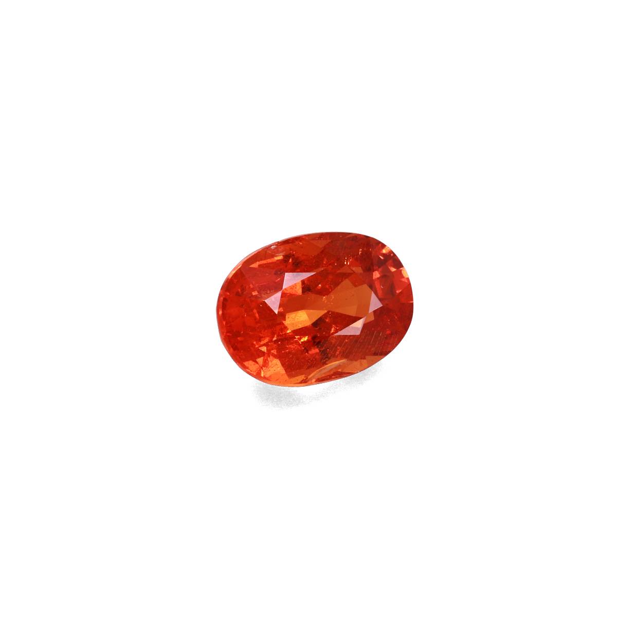 orange spessartite garnet, 7.65ct oval cut — view 3