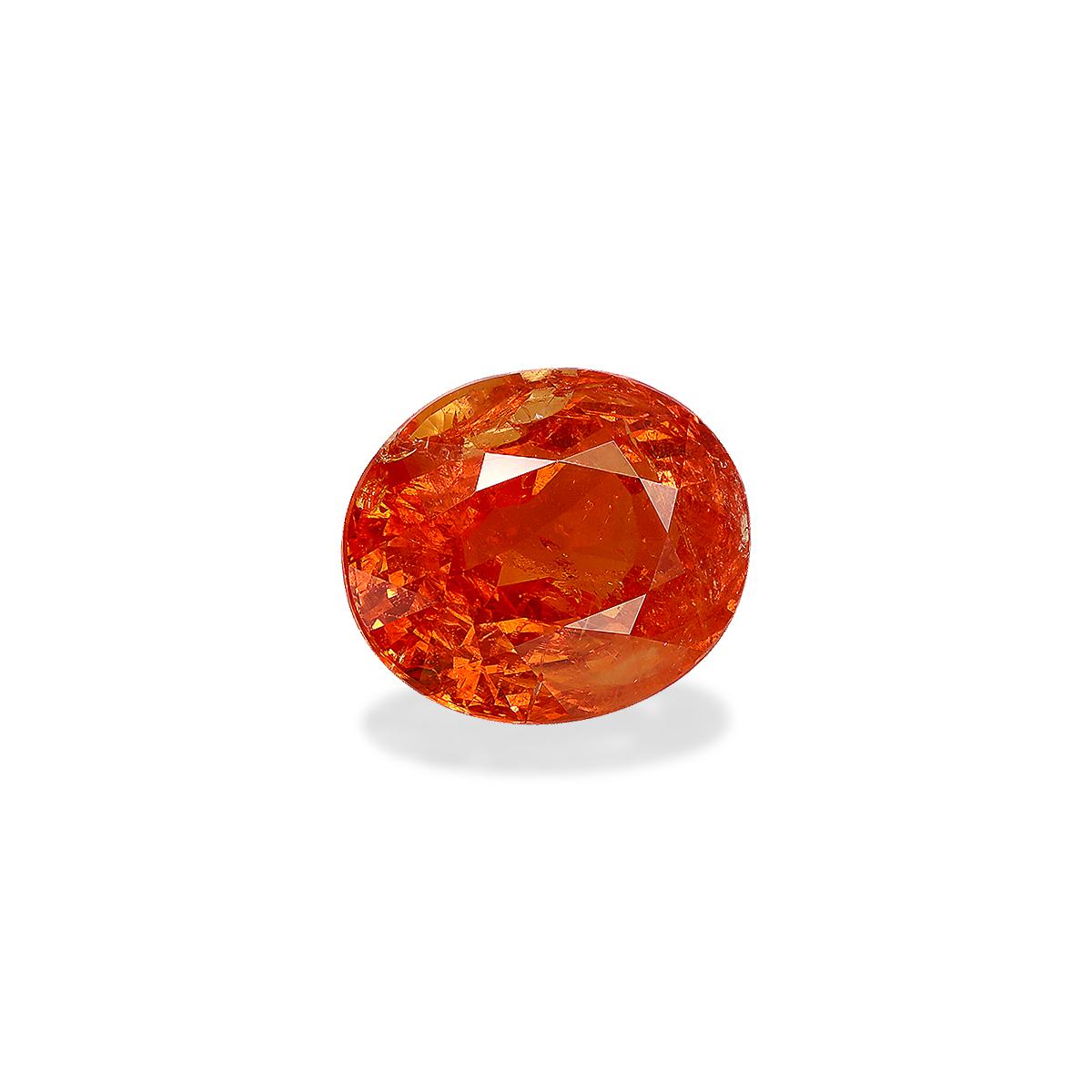 fire orange spessartite garnet, 16.68ct oval cut — view 3