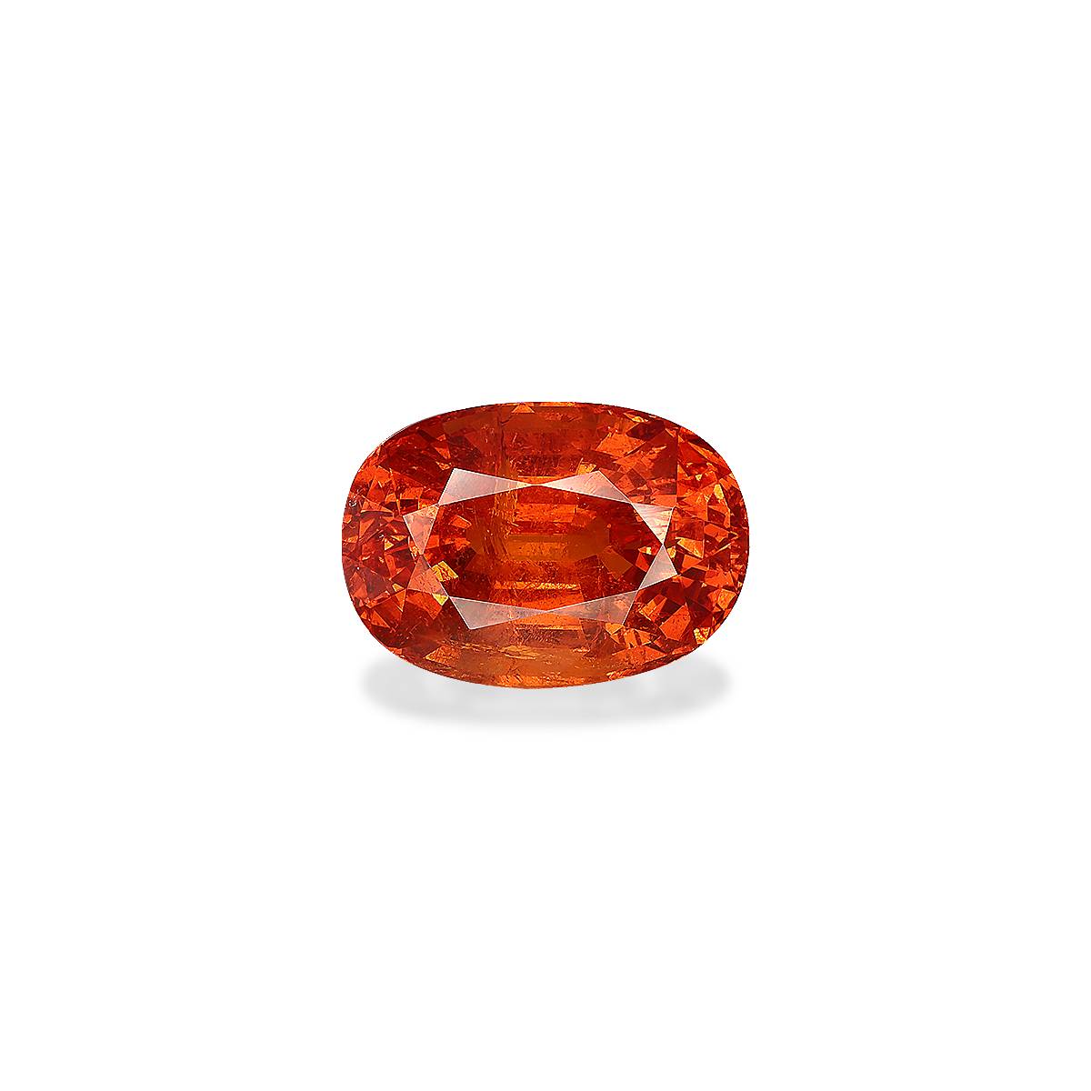 orange spessartite garnet, 17.01ct oval cut — main view