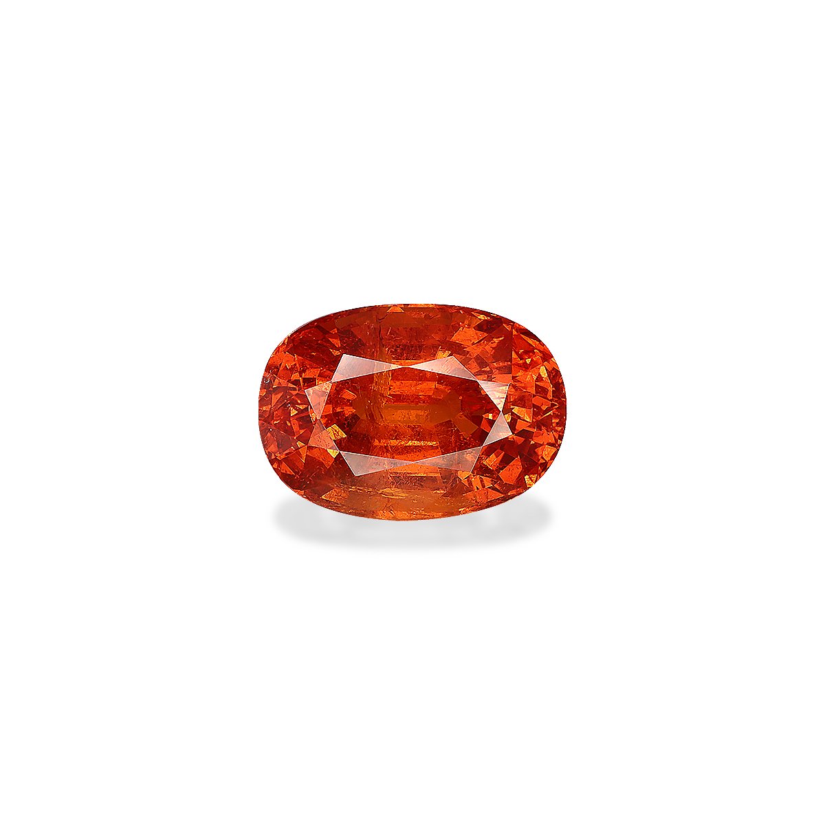 orange spessartite garnet, 17.01ct oval cut — main view