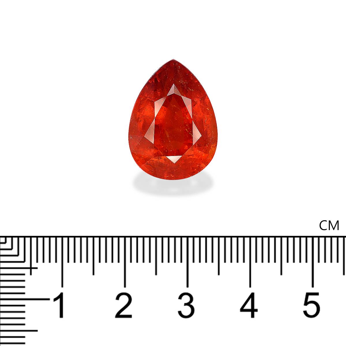 orange spessartite garnet, 22.56ct oval cut — view 4
