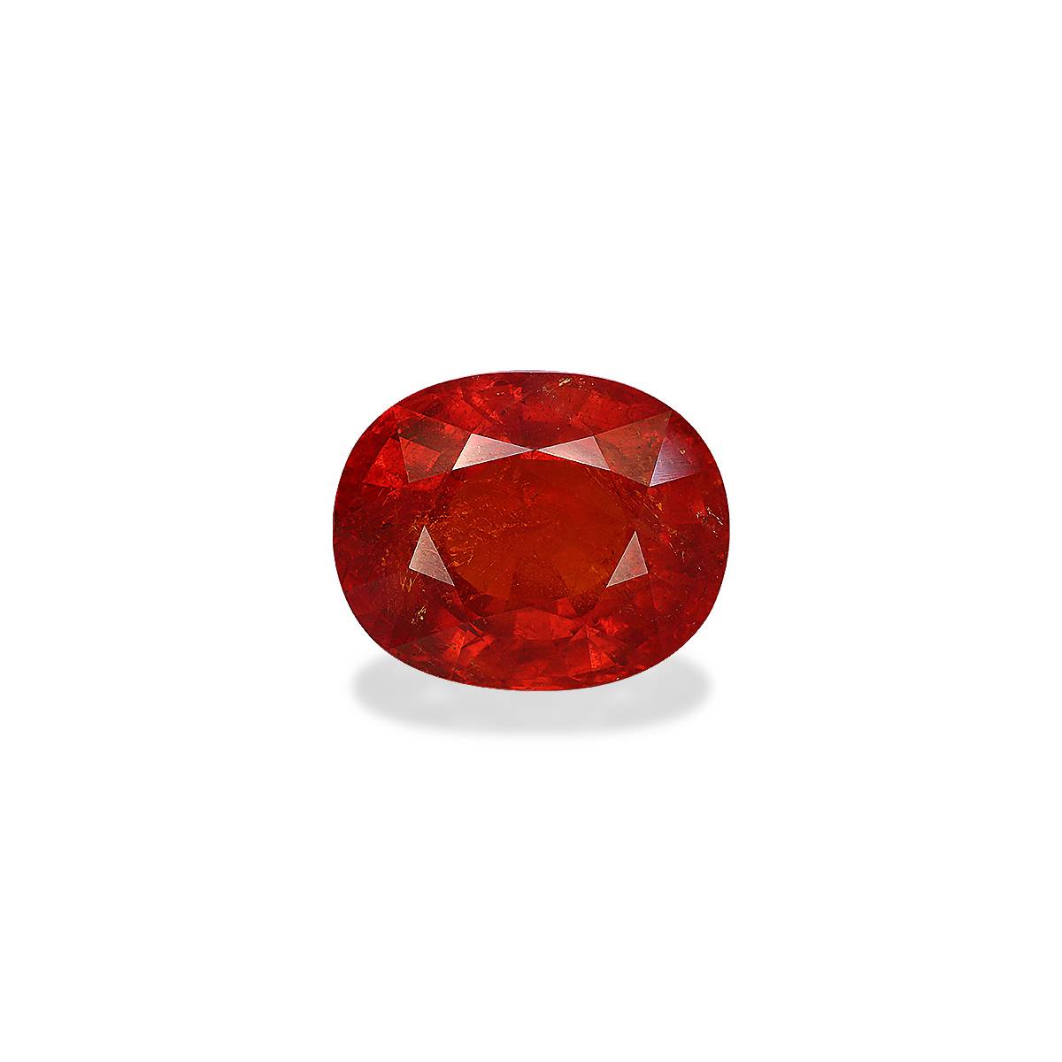 orange spessartite garnet, 22.77ct oval cut — main view