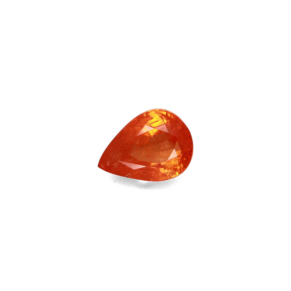 orange spessartite garnet, 14.4ct pear cut — main view