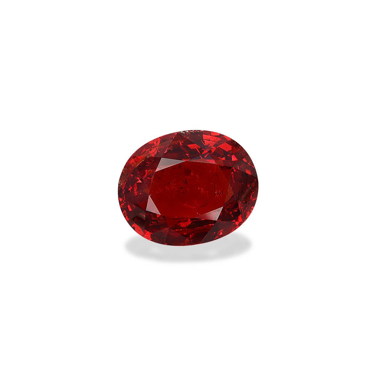 clay orange spessartite garnet, 17.71ct oval cut — view 3