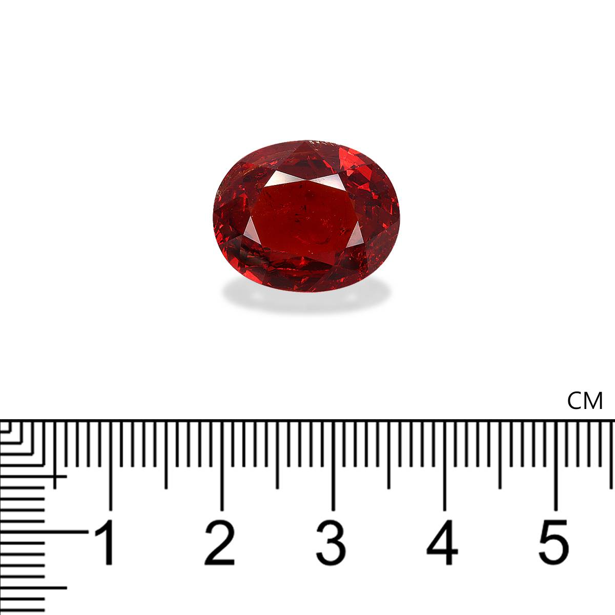 clay orange spessartite garnet, 17.71ct oval cut — view 4