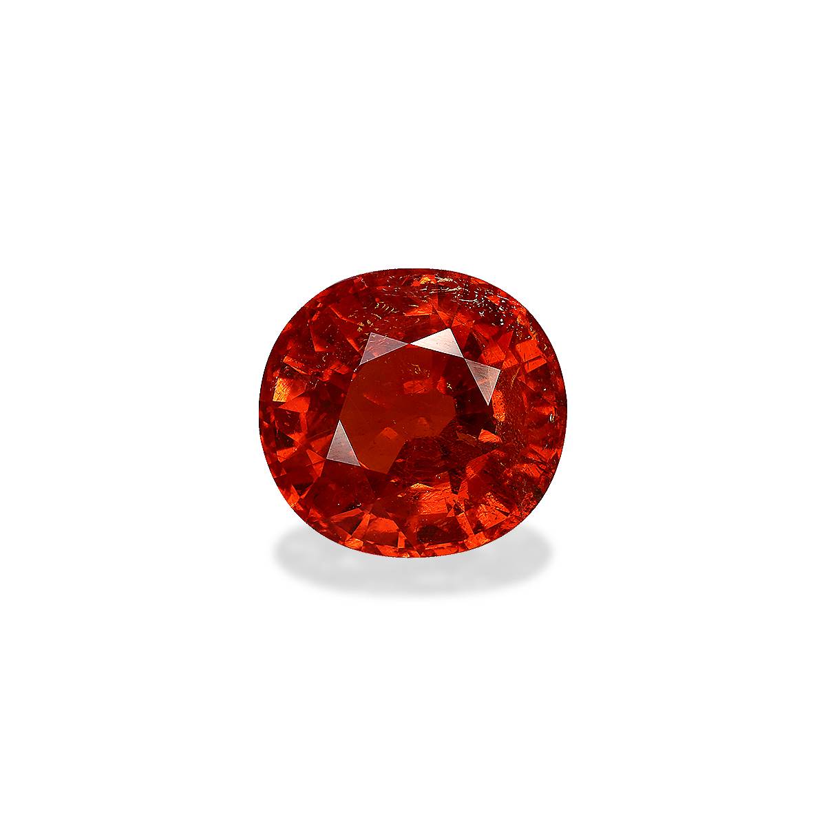 fire orange spessartite garnet, 7.62ct oval cut — main view