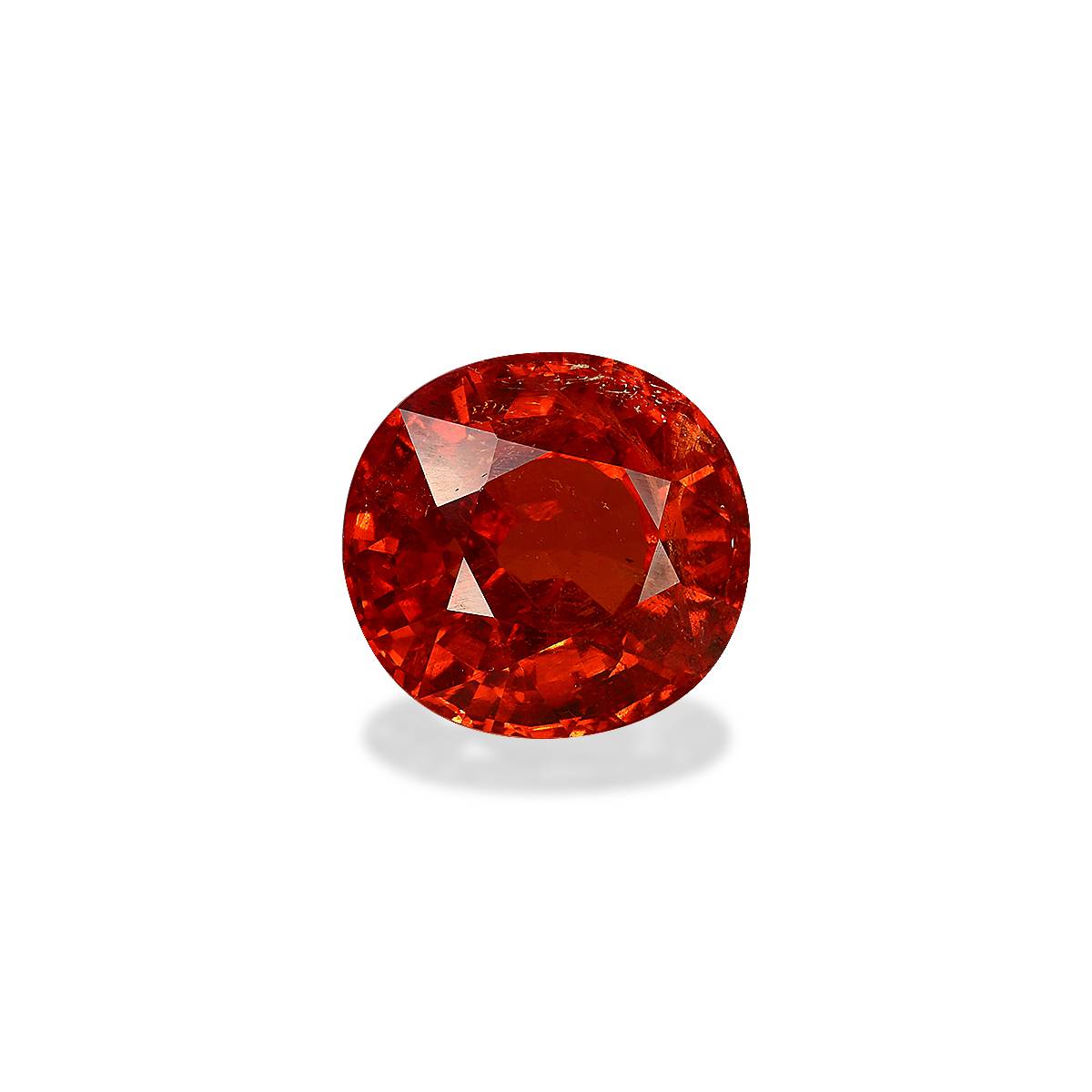 fire orange spessartite garnet, 7.62ct oval cut — view 3