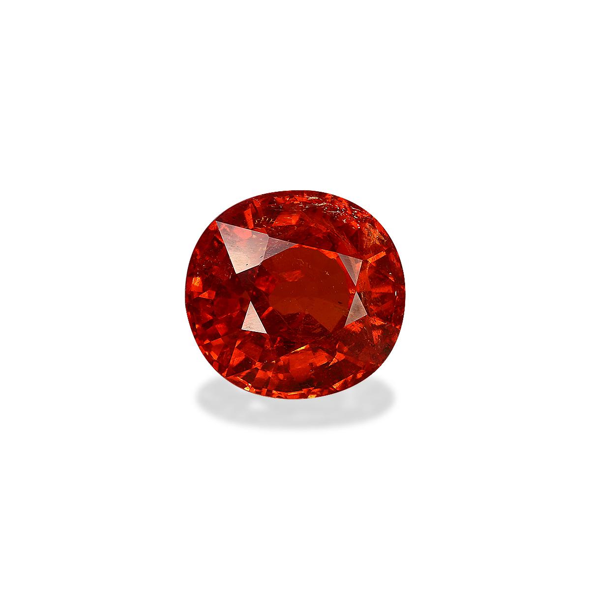 fire orange spessartite garnet, 7.62ct oval cut — view 3