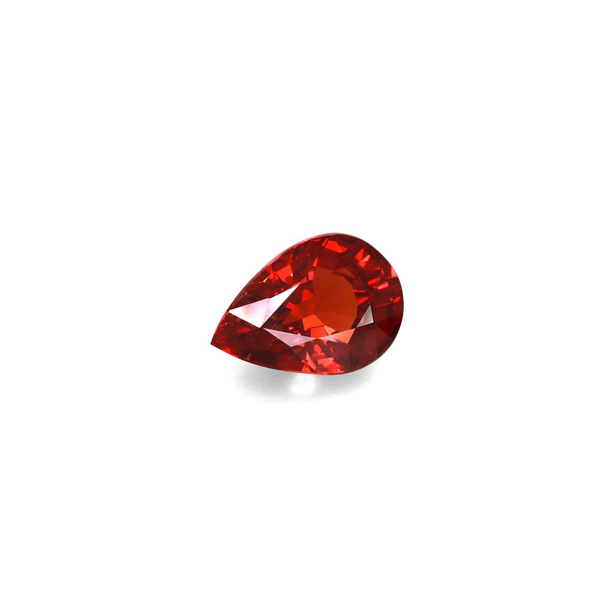 red spessartite garnet, 12.76ct pear cut — view 3