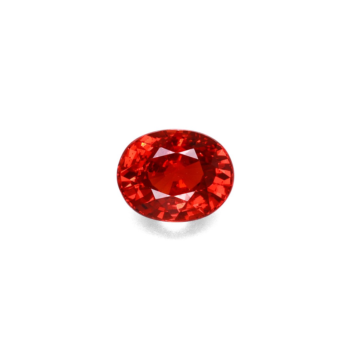 orange spessartite garnet, 4.17ct oval cut — main view