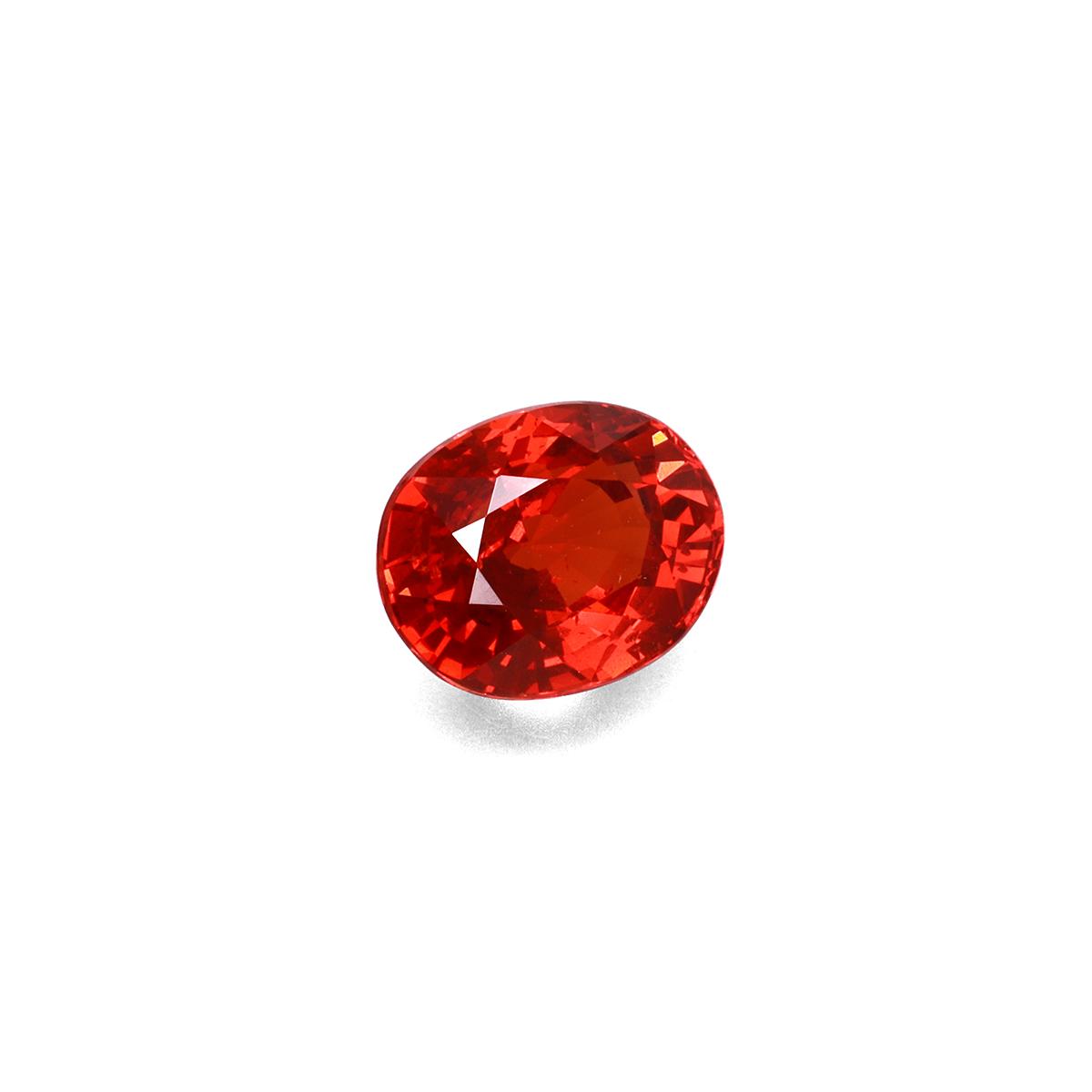 orange spessartite garnet, 4.17ct oval cut — view 3