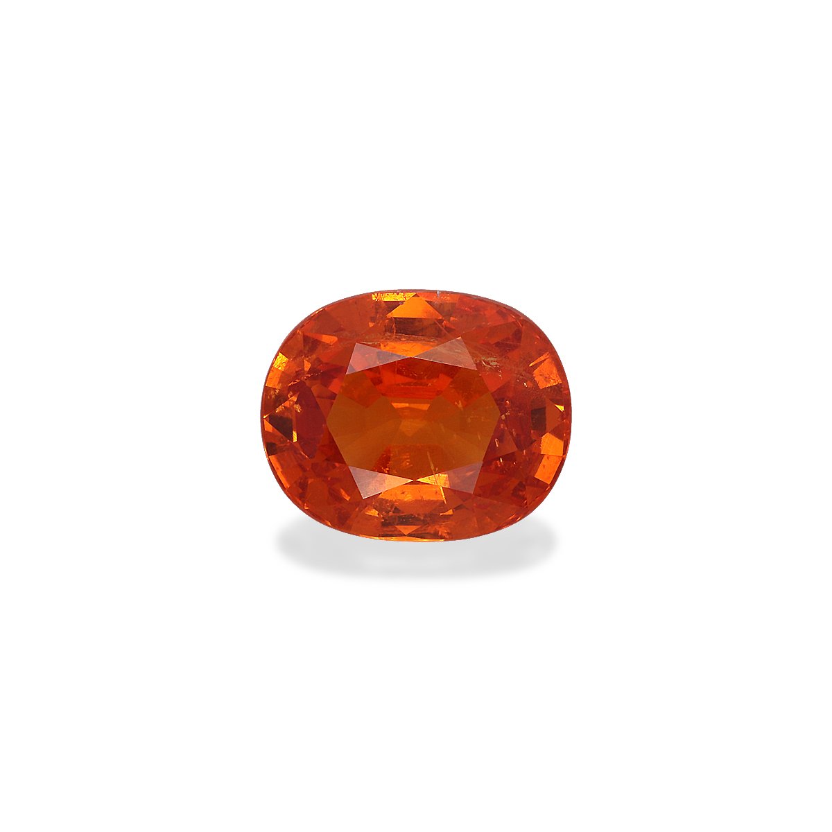 orange spessartite garnet, 4.9ct oval cut — main view