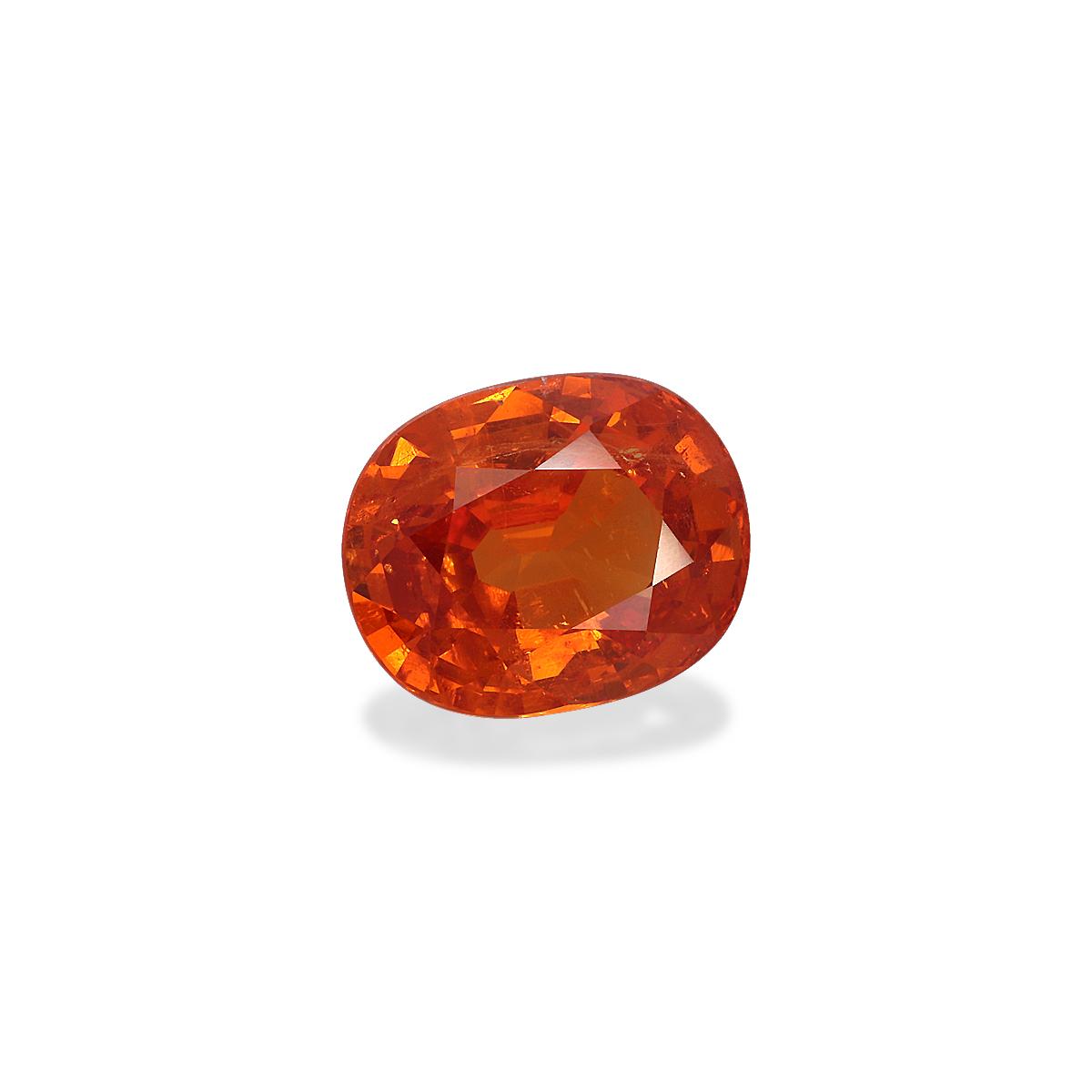 orange spessartite garnet, 4.9ct oval cut — view 3