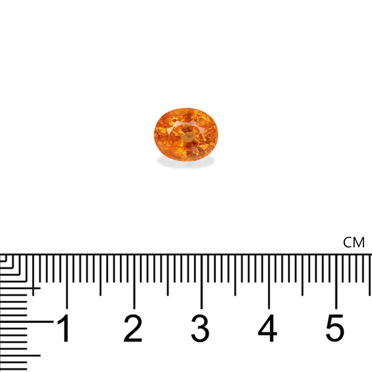 Fanta orange spessartite garnet, 3.88ct oval cut — view 4