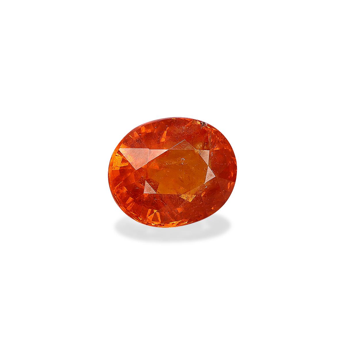 orange spessartite garnet, 10.19ct pear cut — view 3