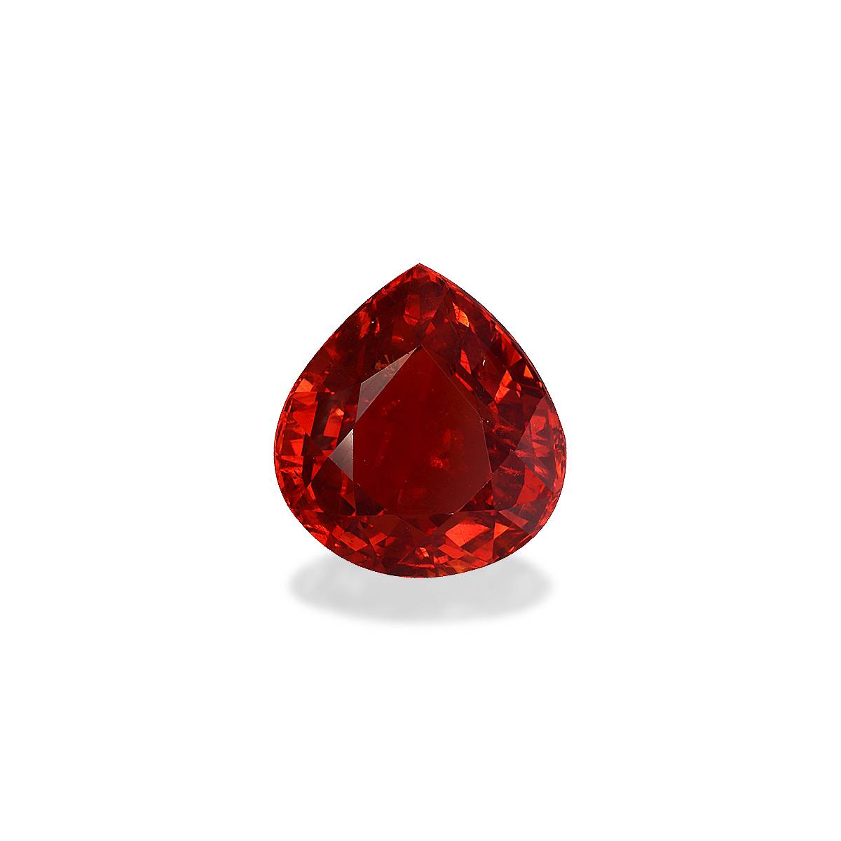 orange spessartite garnet, 11.25ct pear cut — main view