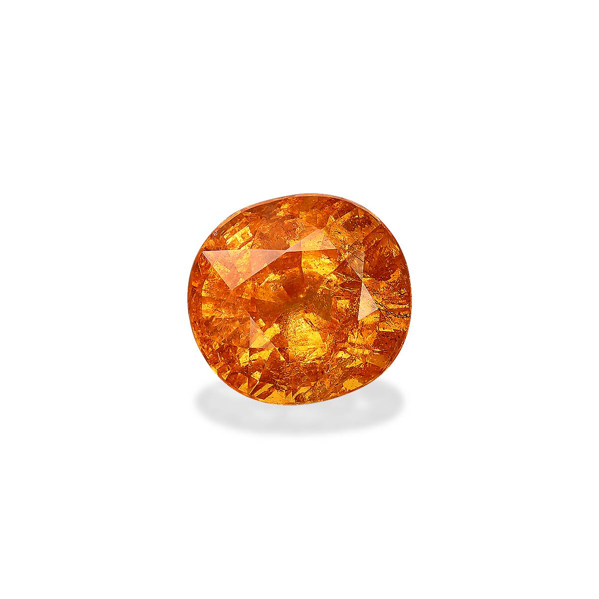 orange spessartite garnet, 8.83ct oval cut — view 3