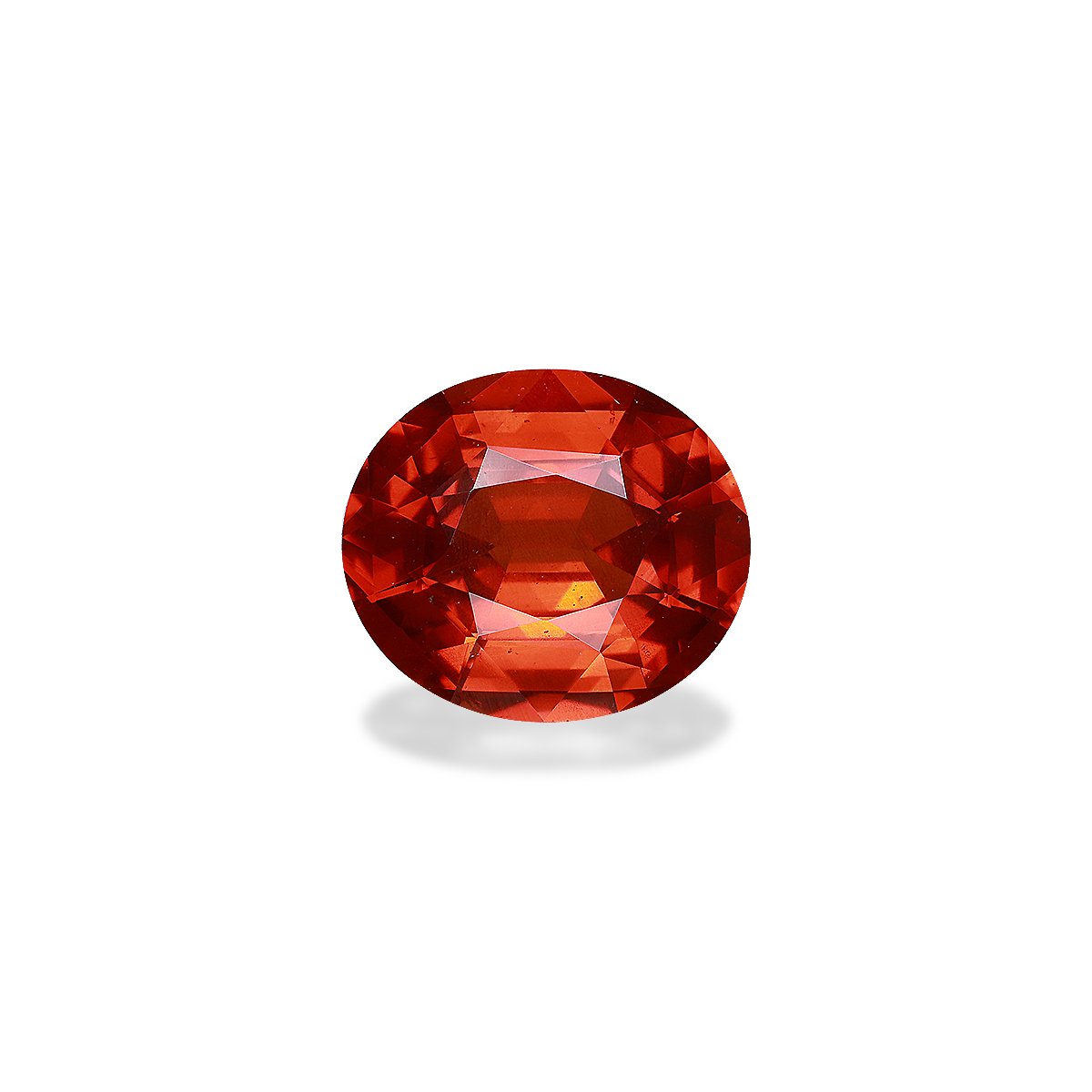 orange spessartite garnet, 9.17ct oval cut — main view