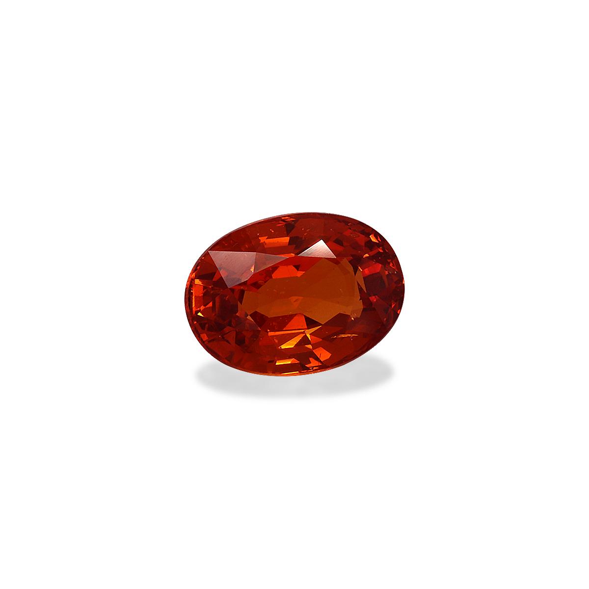 orange spessartite garnet, 3.34ct oval cut — view 3
