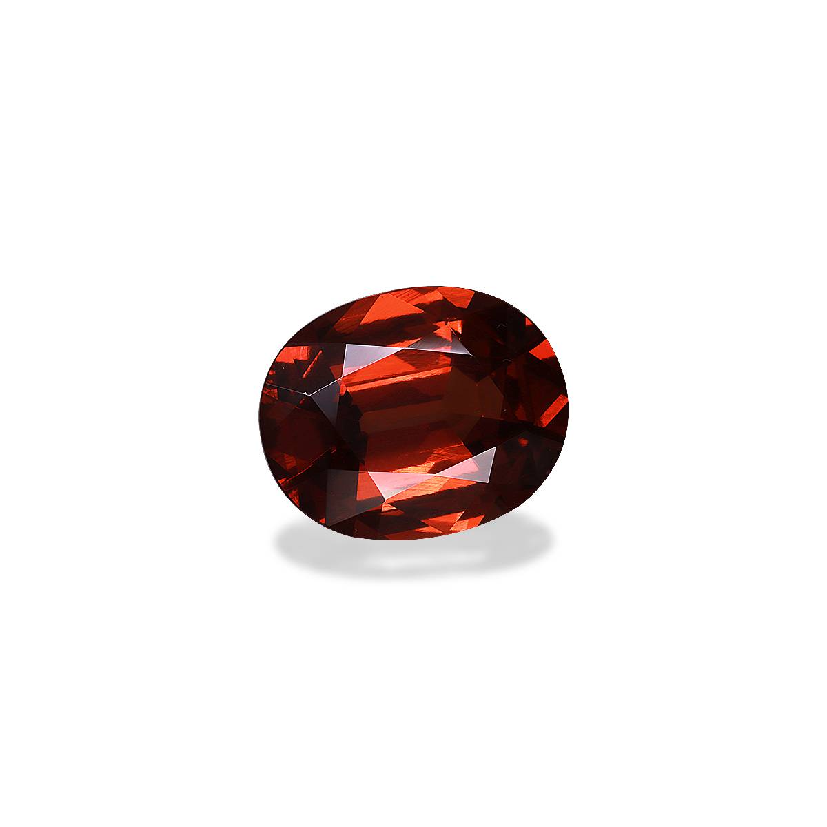 orange spessartite garnet, 22.15ct oval cut — view 3