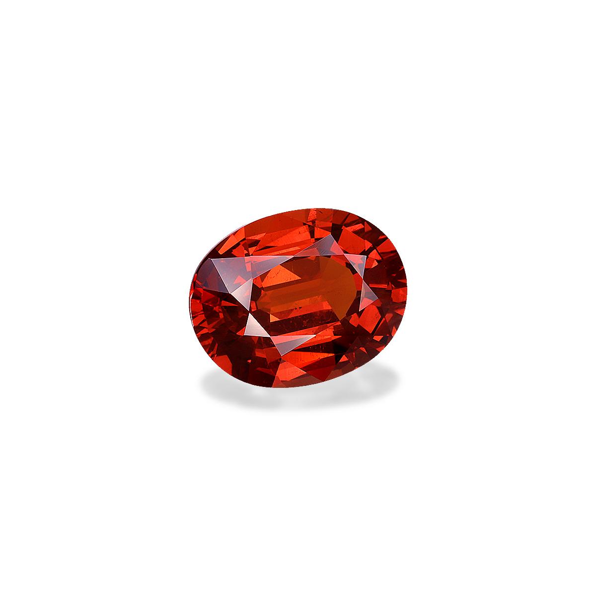 fire orange spessartite garnet, 18.41ct oval cut — view 3