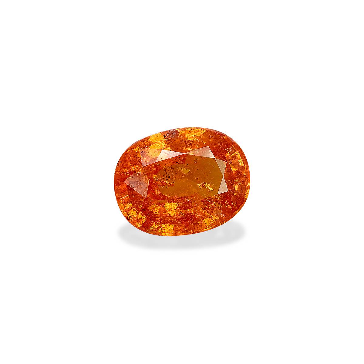 orange spessartite garnet, 10.32ct oval cut — view 3