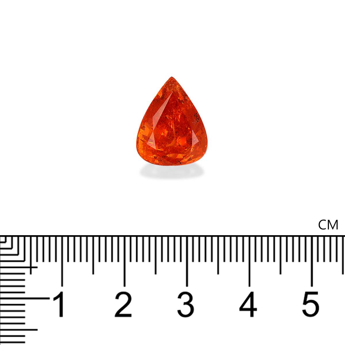 Fanta orange spessartite garnet, 10.24ct pear cut — view 4