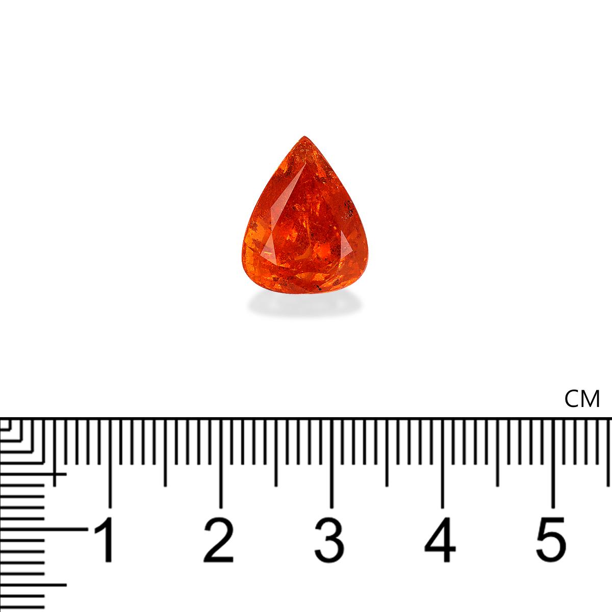 Fanta orange spessartite garnet, 10.24ct pear cut — view 4