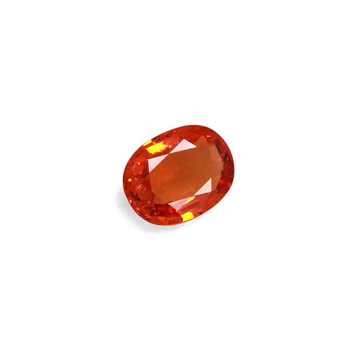 orange spessartite garnet, 7.04ct oval cut — view 3