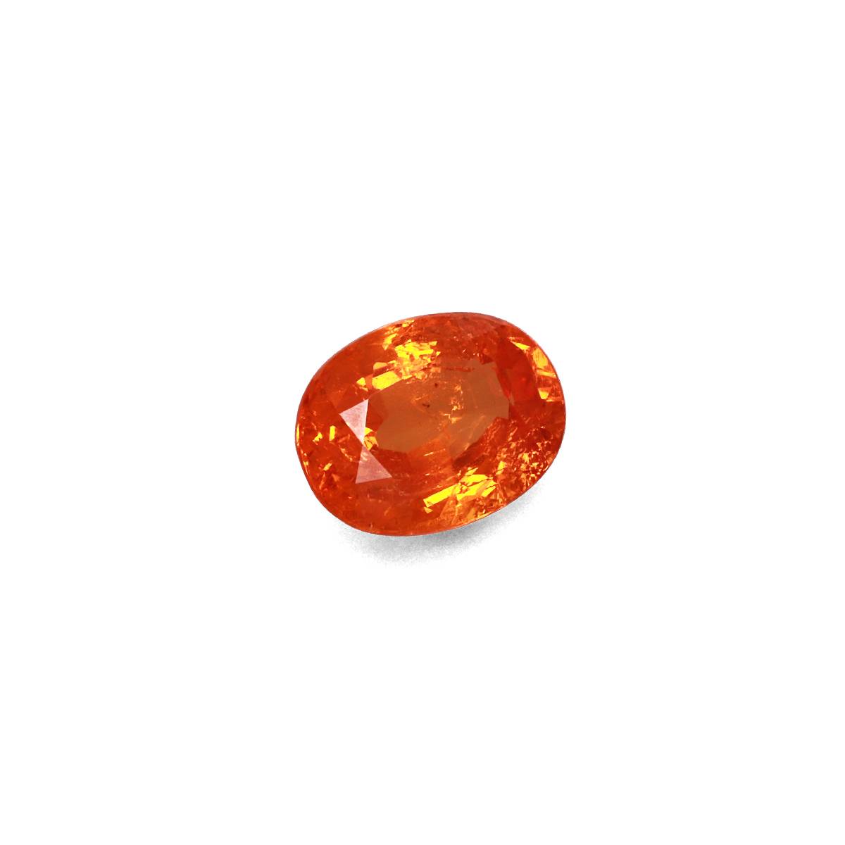orange spessartite garnet, 5.59ct oval cut — view 3