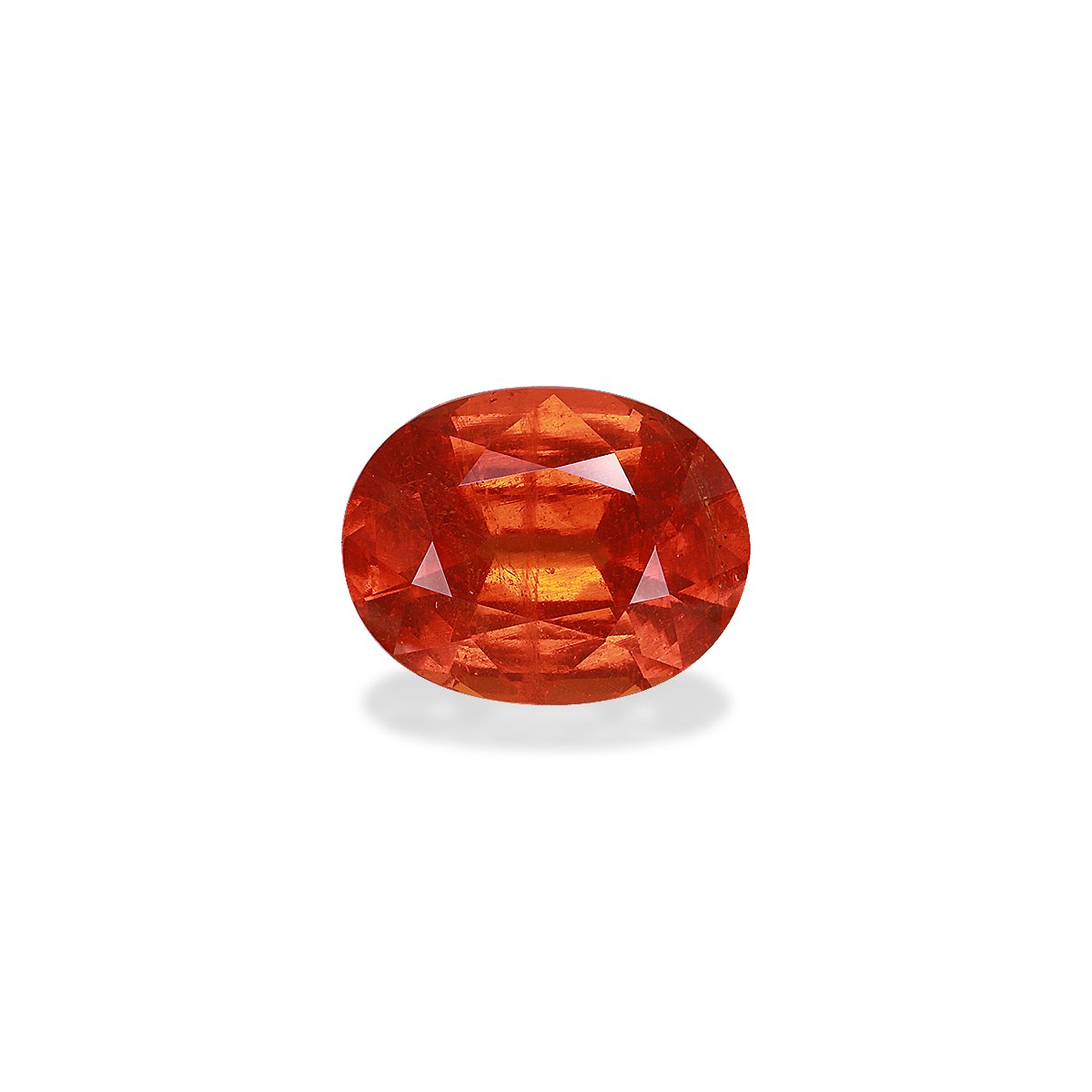 orange spessartite garnet, 15.94ct oval cut — main view